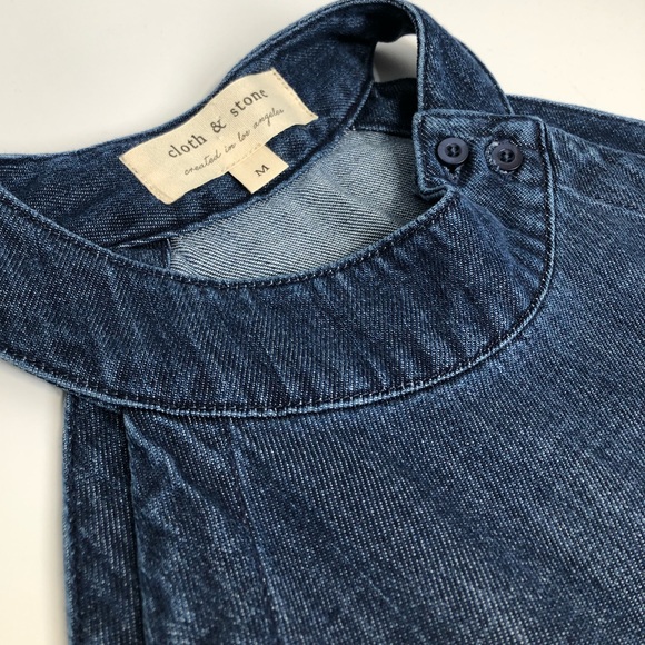 CLOTH & STONE Denim Jumpsuit New - Picture 6 of 8
